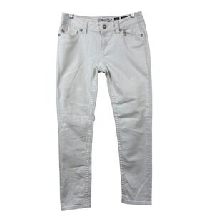Miss Me Women's Mid-Rise Skinny Jeans White Size 30